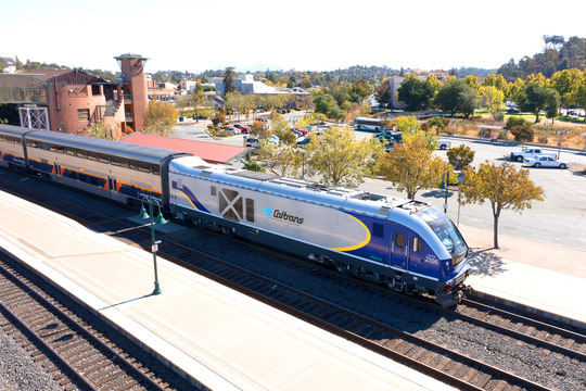 Capitol Corridor train at Martinez Station