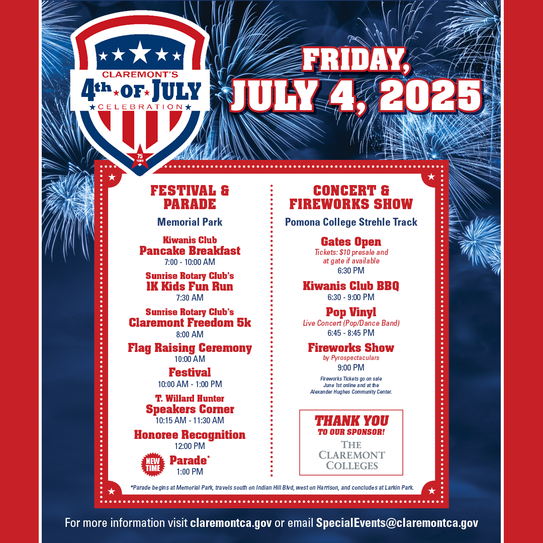 4th of July schedule 2025