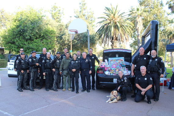 police filling trunk