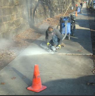Sidewalk Saw Cutting