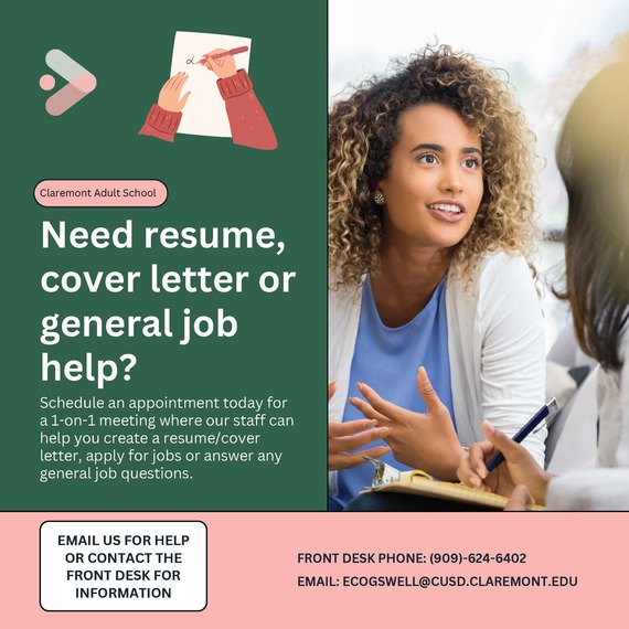 Adult School Resume Help