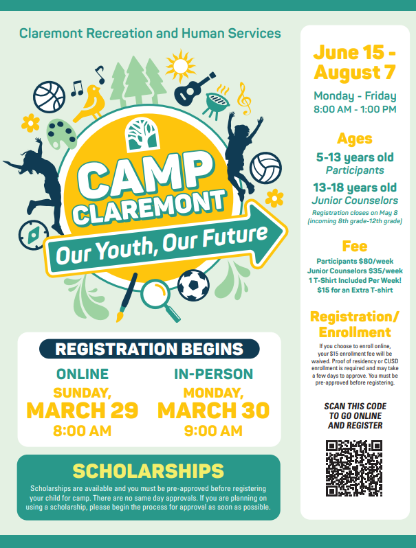 Camp Claremont Flyer