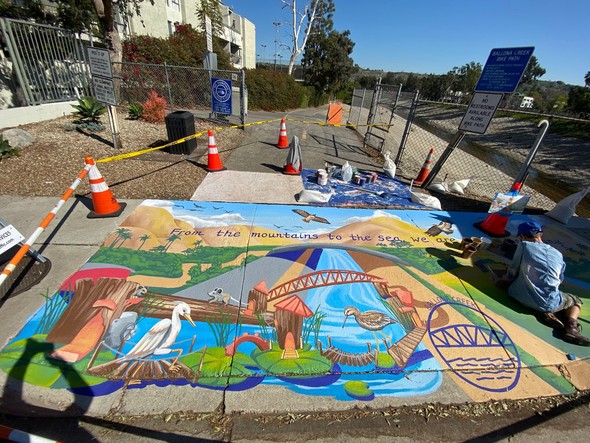 Ballona Creek mural picture