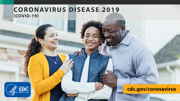 Family of three. Coronavirus Disease 2021 cdc.gov/coronavirus