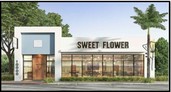 Storefront with sign that reads Sweet Flower