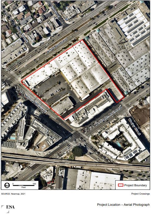 Aerial Map of Project Crossings location