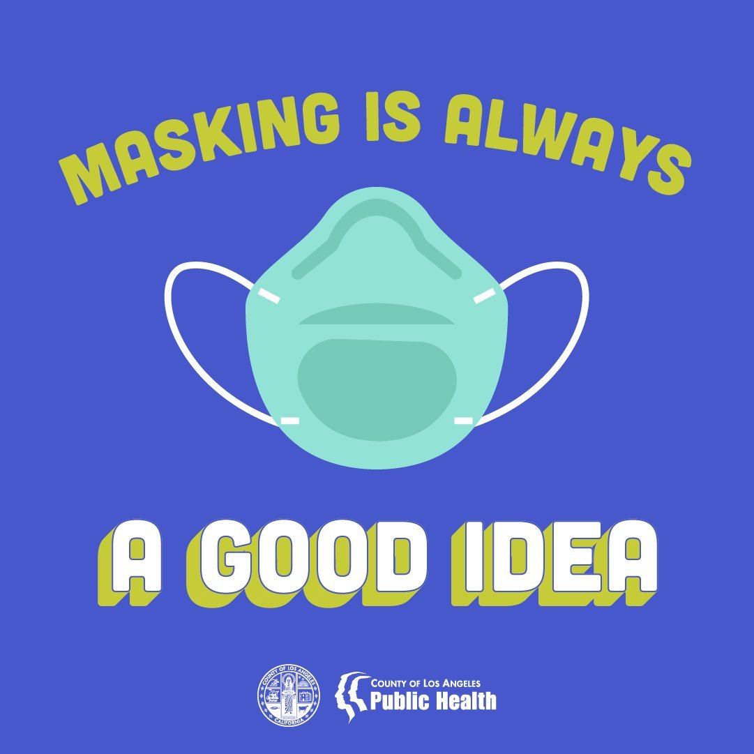 Masking is always a good idea. 