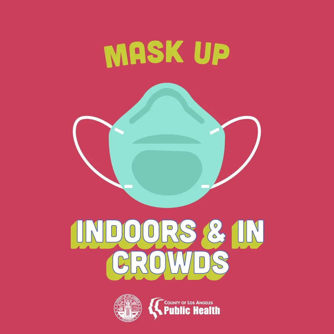 Mask Up Indoors and In Crowds County of Los Angeles Public Health