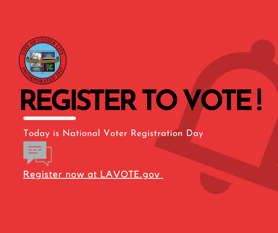 National Voter Registration Day is Today!