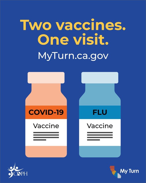 Two vaccines. One visit. MyTurn.ca.gov