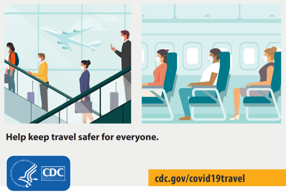 Help keep travel safer for everyone. cdc.gov/covid19travel