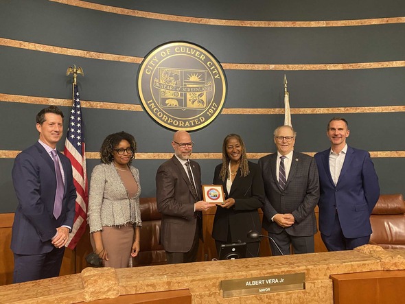 Photo of Culver City City Council and Supervisor Holly J. Mitchell 