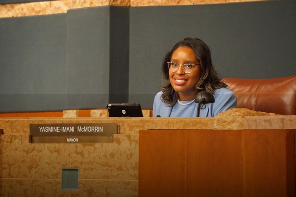 Photo of Culver City Mayor Yasmine-Imani McMorrin