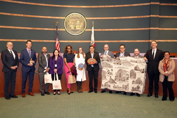 The City Council and Sister City Committee welcomed and exchanged gifts with the Mayor and delegation of Uruapan Mexico