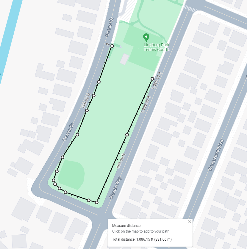 Proposed New Sidewalk at Lindberg Park