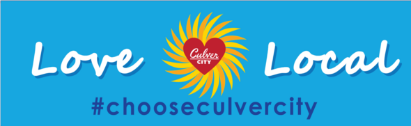 Culver City Love Local Logo with the Hashtag Choose Culver City