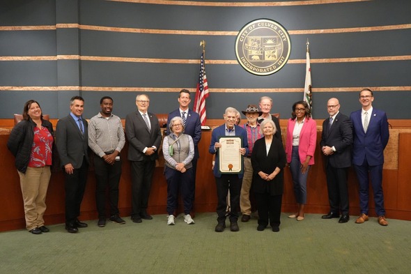 On Monday, the City Council presented the 2024 Senior of the Year Award to David Voncannon