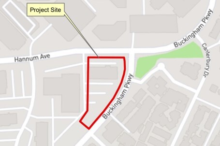Site plan for 5700 Hannum Ave
