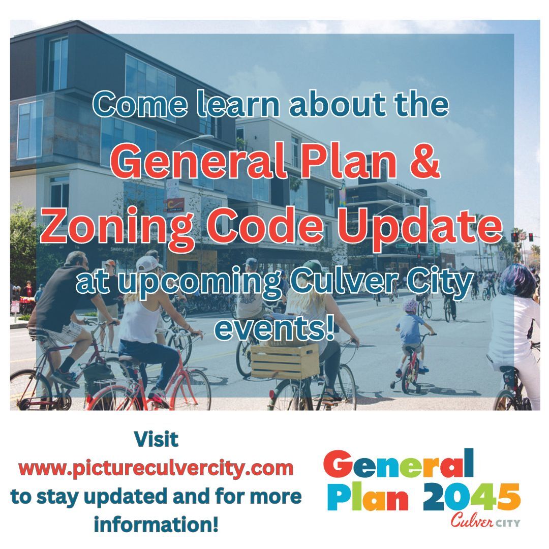 Come learn about the General Plan and Zoning Code update at upcoming City events