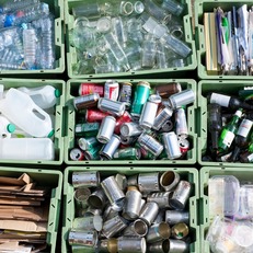 Photo of recycled materials