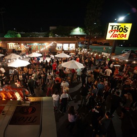 Photo of crowd at Tito's Tacos event in 2023