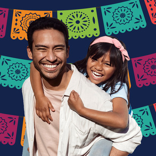 Man with daughter for Hispanic Heritage Month