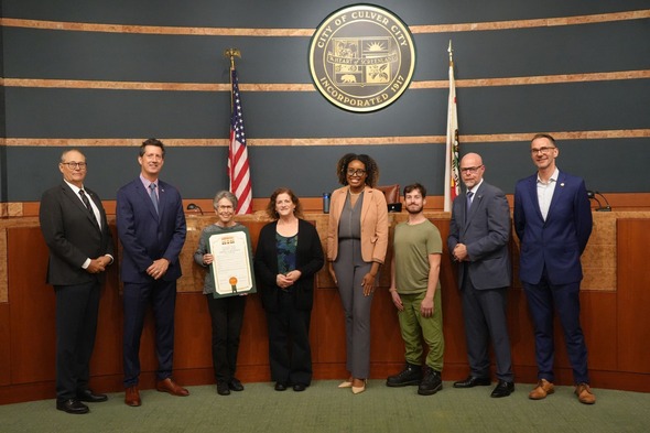 Photo of City Council proclaiming Oct 2 Clean Air Day