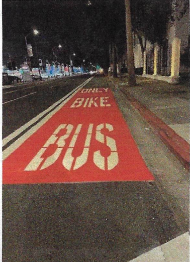 Culver City Bus Lane New Paint