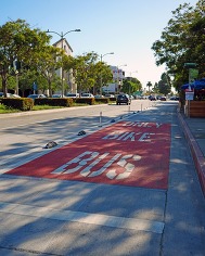 MOVE Culver City Bus Lane View on October 31 2024