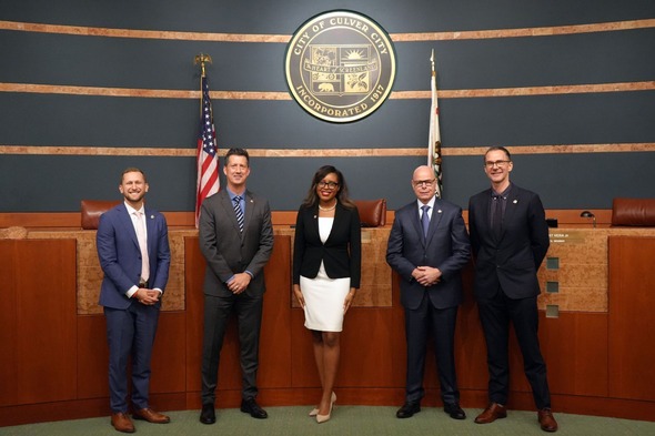 Photo of the new 2025 Culver City City Council