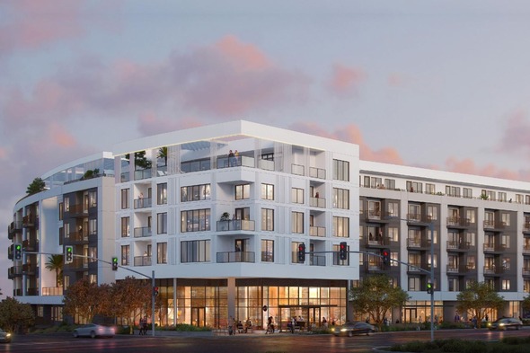 Rendering of 5700 Hannum project that was approved by City Council