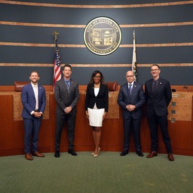 Photo of new Culver City City Council for 2025