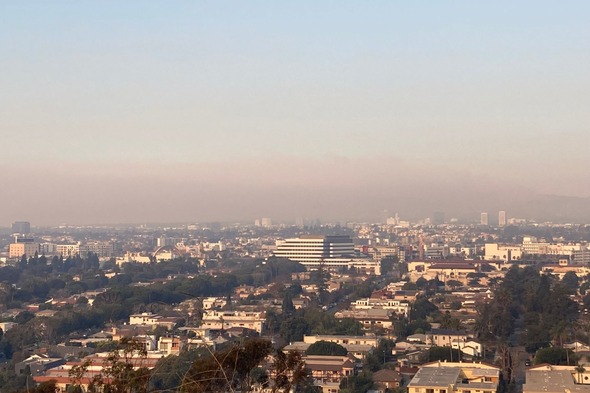 Photo of Los Angeles and air quality on January 9 2025