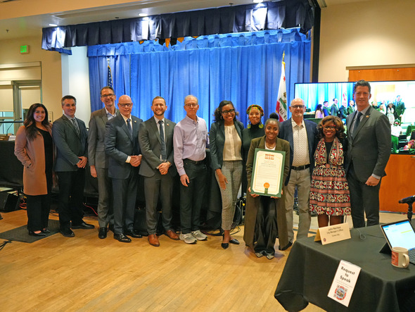 Photo of City Council proclaiming January 20th as Martin Luther King, Jr. Day in Culver City
