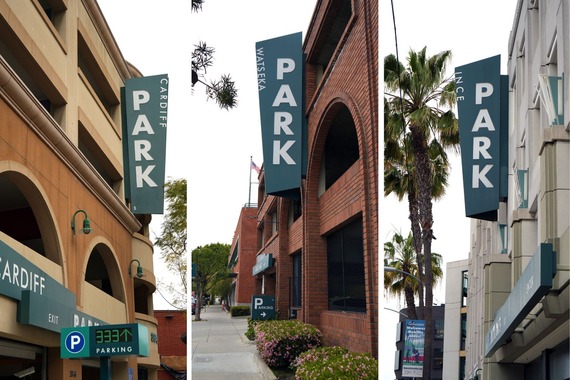 Photo of three parking garages in Culver City