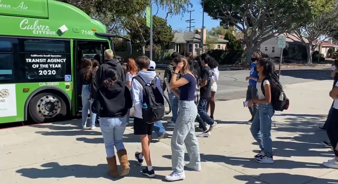 Students Boarding Culver CityBus
