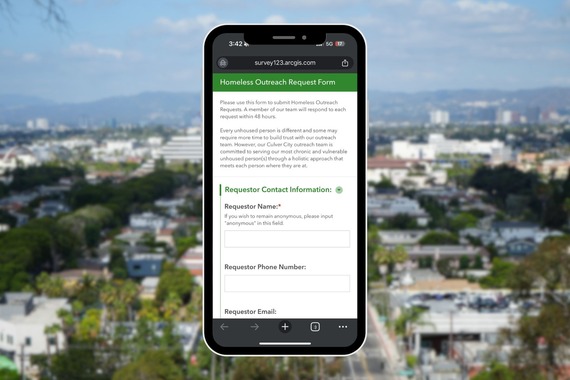 Homeless Outreach Request Portal Graphic