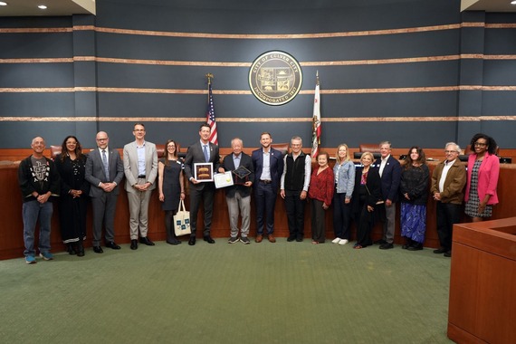 Photo of City Council recognition on April 28th
