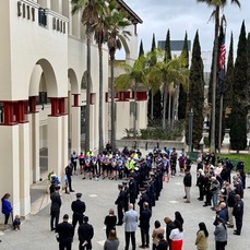Culver City PD Memorial gathering
