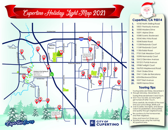 Holiday Light Map 2021