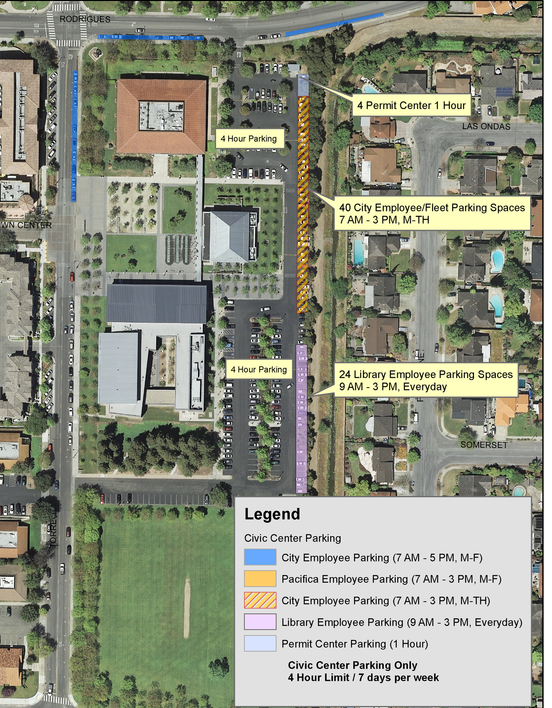 Parking Map - Cupertino Civic Center