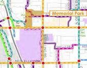 Bikeway Network with Memorial Park (higher res)