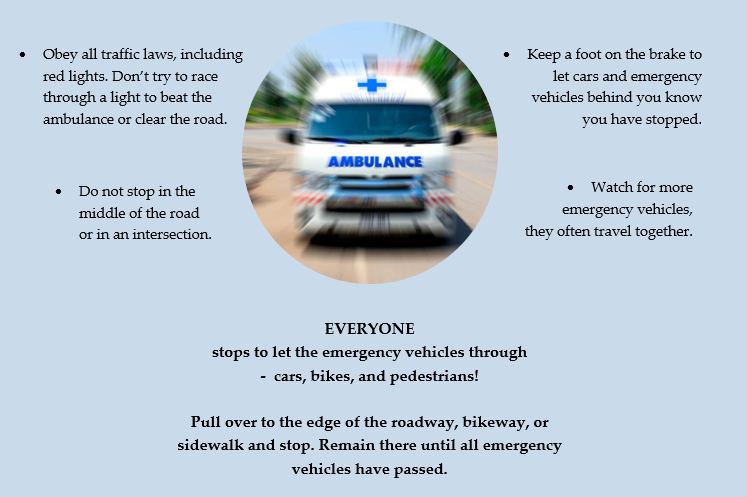 what to do when an ambulance approaches
