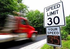 dynamic speed sign