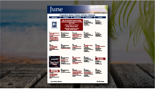 Activity Calendar June 2023