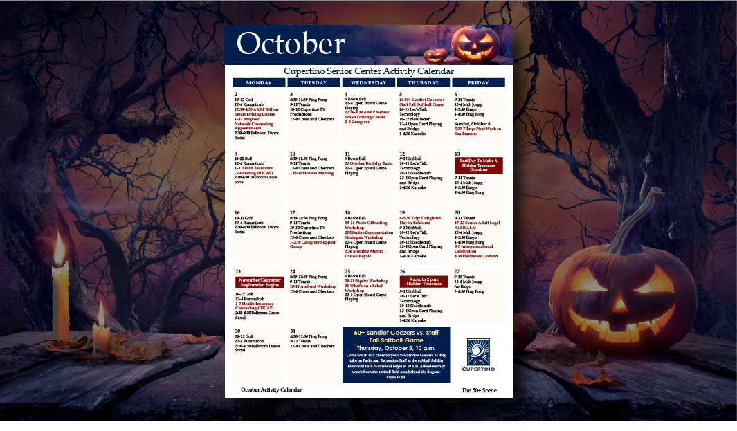 Oct 23 Calendar Update 9.22