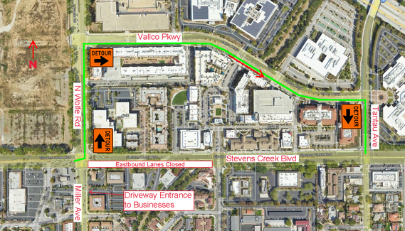 Stevens Creek Boulevard Road Closure