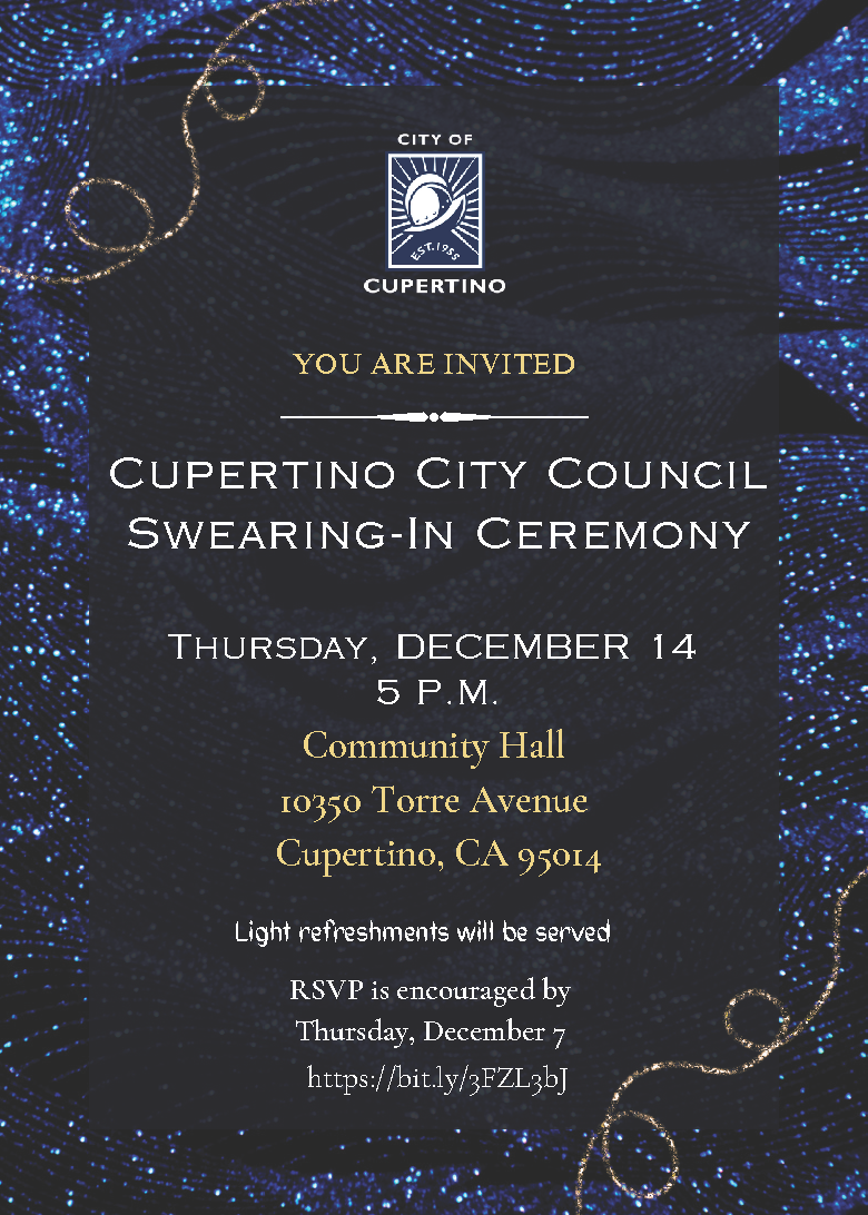 City Council Swearing-In Invitation