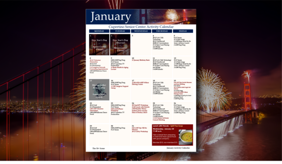 Jan 2024 50+ Calendar