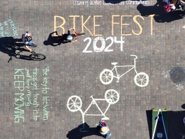 Bike Fest 2024 chalk art